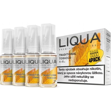 Liquid LIQUA Elements 4Pack Traditional tobacco 4x10ml-6mg (Tradiční tabák)