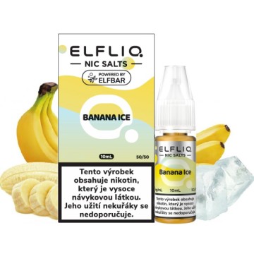 Liquid ELFLIQ Nic SALT Banana Ice 10ml - 10mg