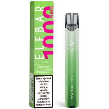 Elf Bar 1000 elektronická cigareta 20mg Apple Peach