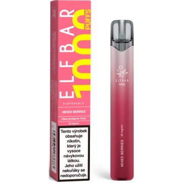 Elf Bar 1000 elektronická cigareta 20mg Mixed Berries