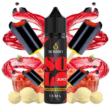 Příchuť Bombo Solo Juice S&V 15ml Drakulin Icecream (Jahodovo-vanilková zmrzlina s colou)